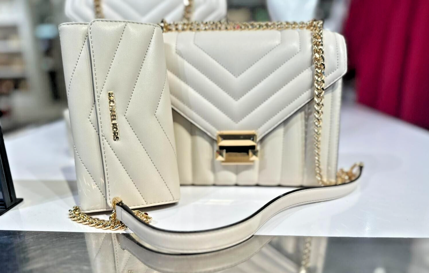 Michael Kors バッグ ブラウン/ホワイト マイケル マイケル コース MICHAEL MICHAEL KORS バッグ トート