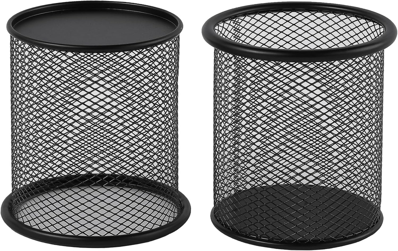 Pen Holder Mesh Pencil Holder Metal Pen Holder for Desk Office Black Pen Holder