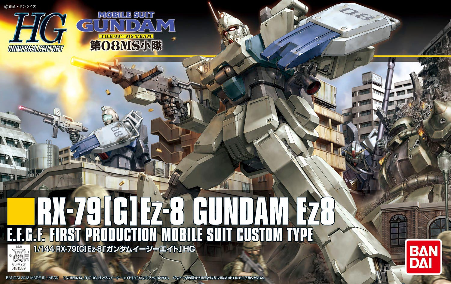 BANDAI - clouds 1/144 HGUC #155 Gundam RX-79(G) EZ8 '08th MS Team' Model Kit