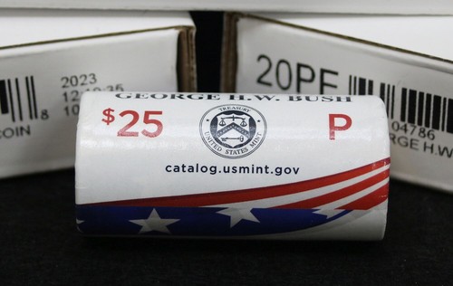 2020 P George H W Bush  $25 Coin Mint Roll Presidential Dollars OGP #775
