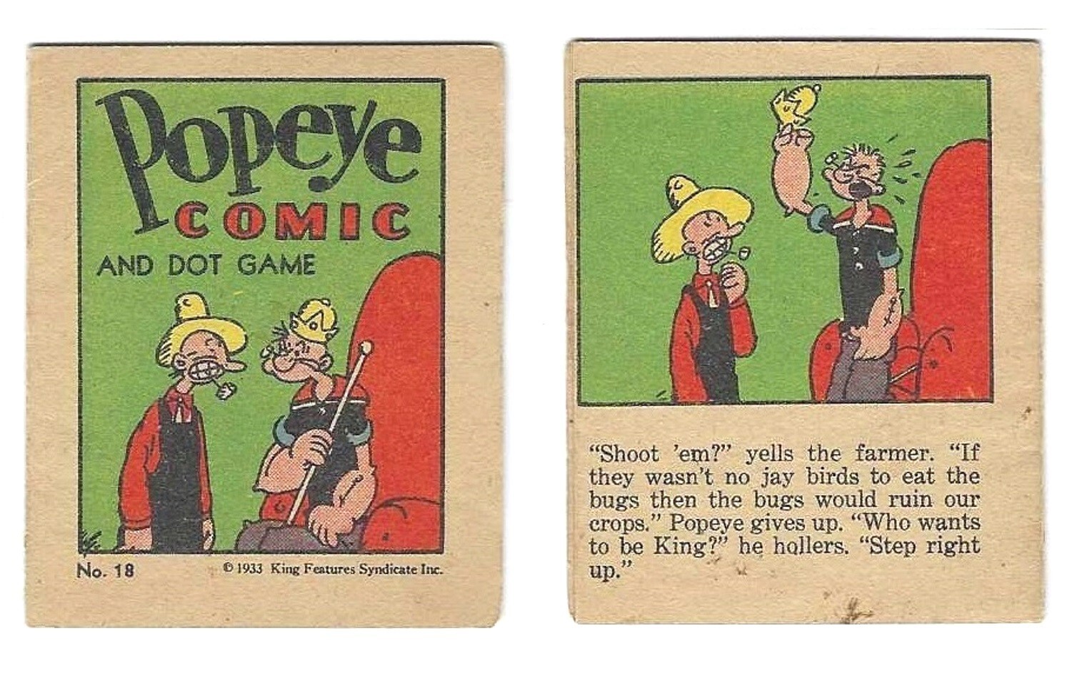 ポパイ パブミラー　KING FEATURES SYNDICATE USA Vintage 2003 King Features Syndicate Popeye The Sailorman