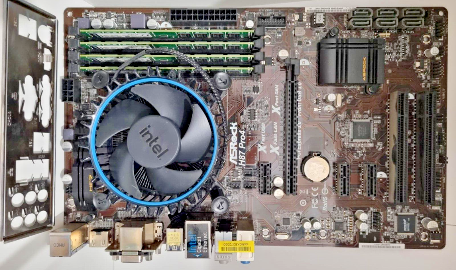 マザーボード ASRock H87 Pro4 Intel CORE i7 4770 ASROCK H87 Pro4 Motherboard + 32GB DDR3 + intel i7 4770 3