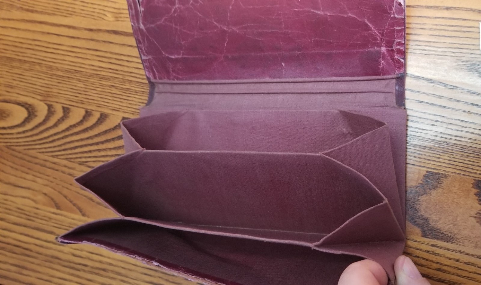 Antique Civil War Era 4 Pocket Bill Holder Wallet 8