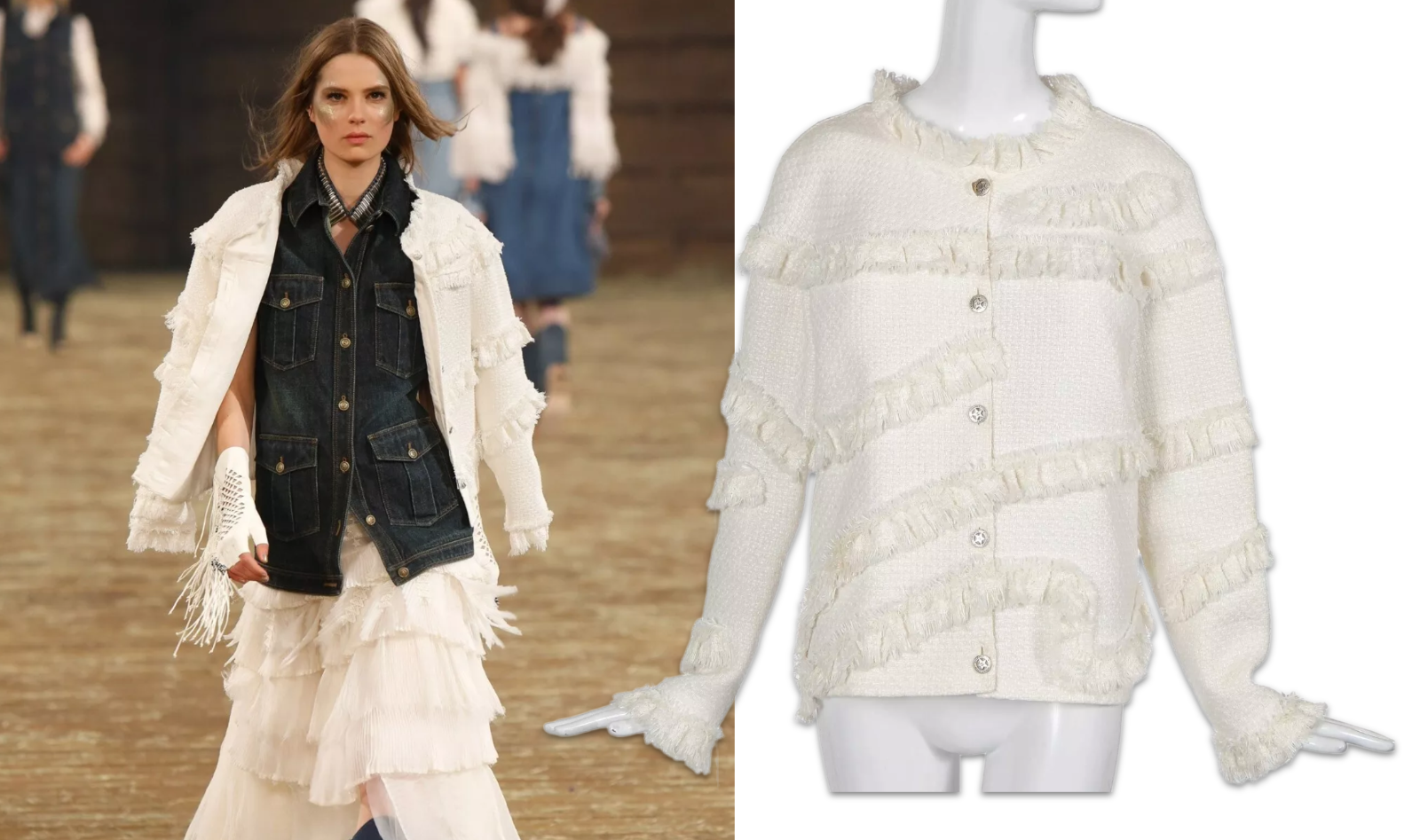 CHANELスタッフジャケット 極美品 CHANEL シャネル ウール エンブレム ダブル ジャケット