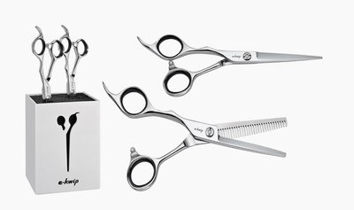 E-kwip Education Set Scissors 5.5 Inch Left Apprentice Training Hairdresser
