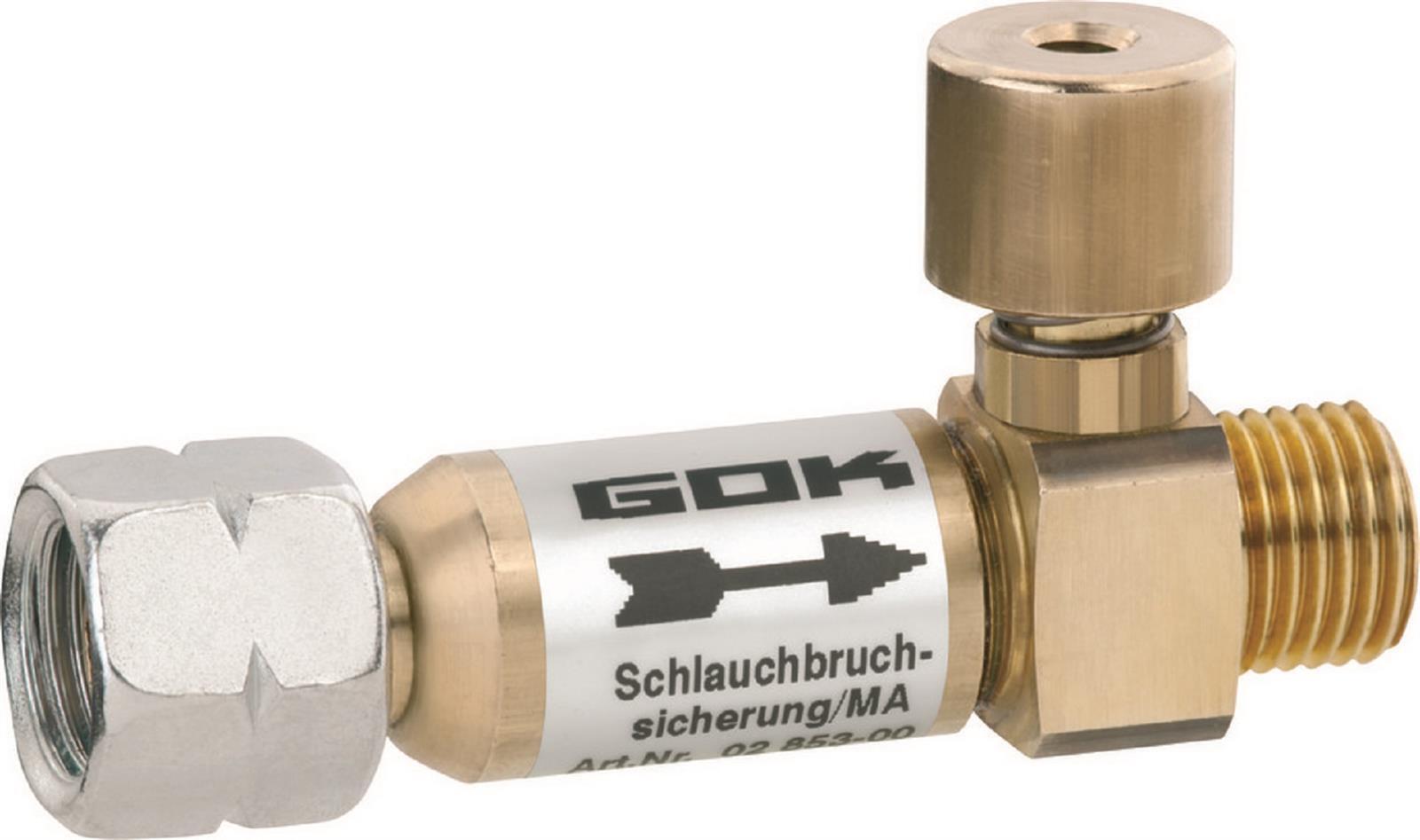 GOK Schlauchbruchsicherung 50 mbar manuell Gas