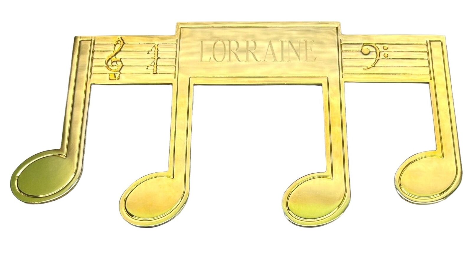 Brass Music Note Sheet Music Page Marker Lorraine Vintage 4.5