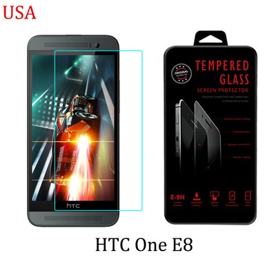 9H ULTRA CLEAR TEMPER GLASS SCREEN PROTECTOR For HTC One E8 USA