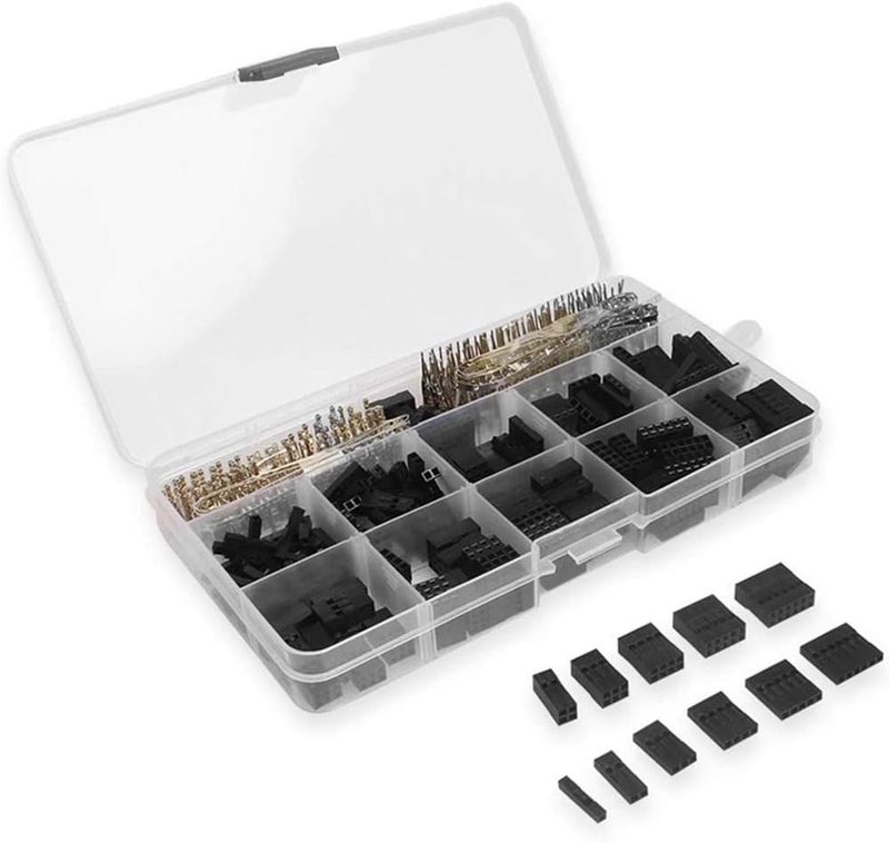 620 Pcs 2.54mm Pitch 1 2 3 4 5 6 Pin JST SM Housing Connector Dupont Male Female