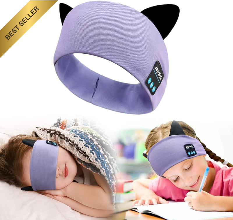 Kids Bluetooth Headband Headphones Sleep Mask Wireless Earphones Built in Thin S