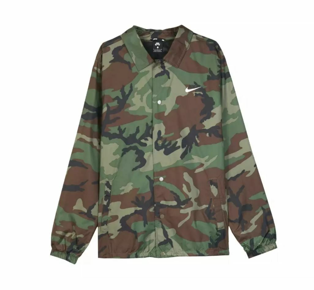 Nike SB Skateboarding Camo Windbreaker Jacket Sz X Small XS
