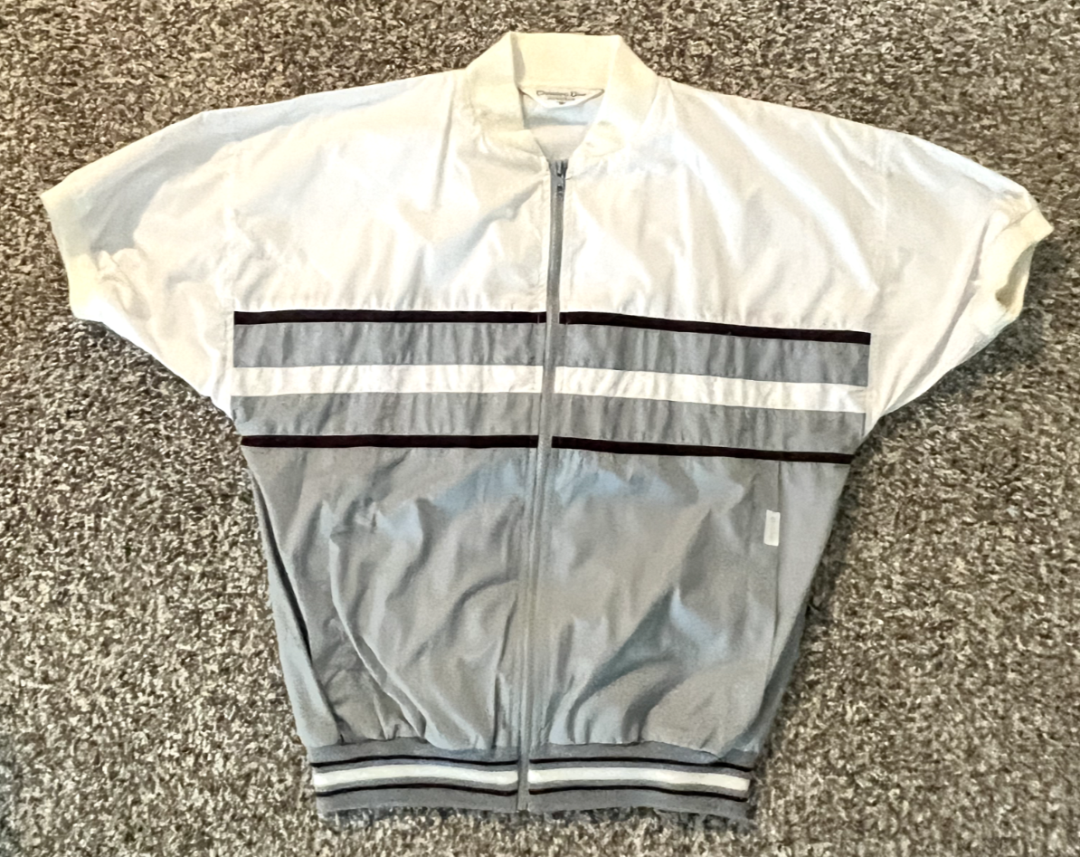 Christian Dior ナイロンジャケット M グレー/ブルー/ホワイト 80's~90's Christian Dior MONSIEUR Nylon Jacket SIZE XL 80