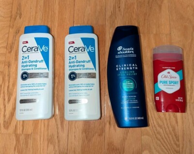 Cerave Anti Dandruff Shampoo & Conditioner, HEAD & Shoulders & Old Spice Deo