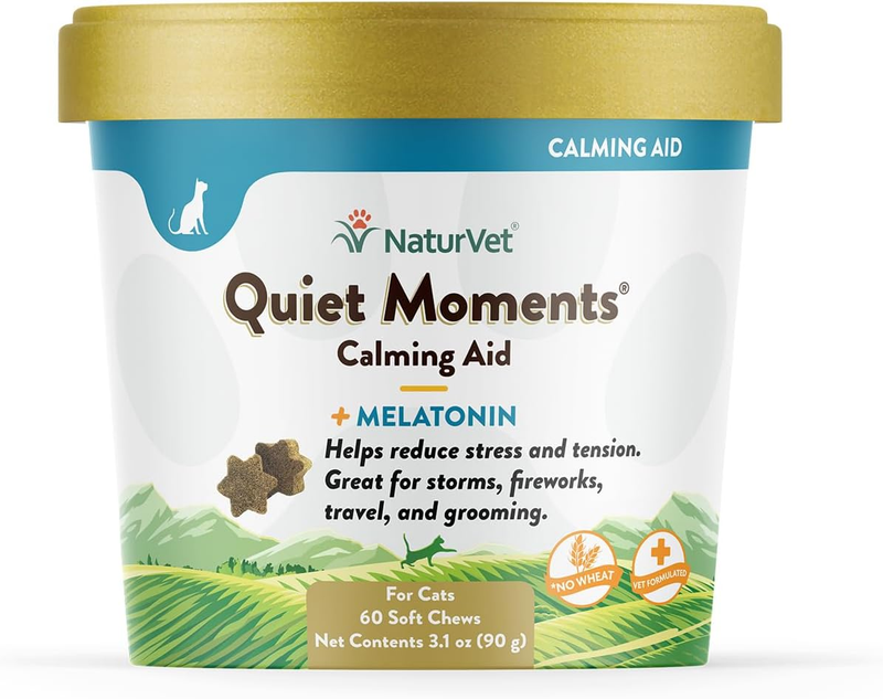Naturvet &ndash;Quiet Moments Calming Aid for Cats plus Melatoni