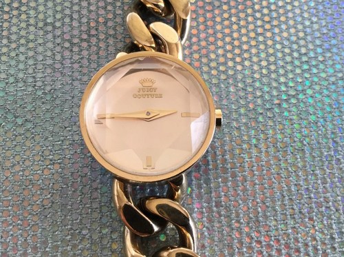 JUICY☆ 30 Juicy Couture Quartz Watch Gold Chain Bracelet 30m 7