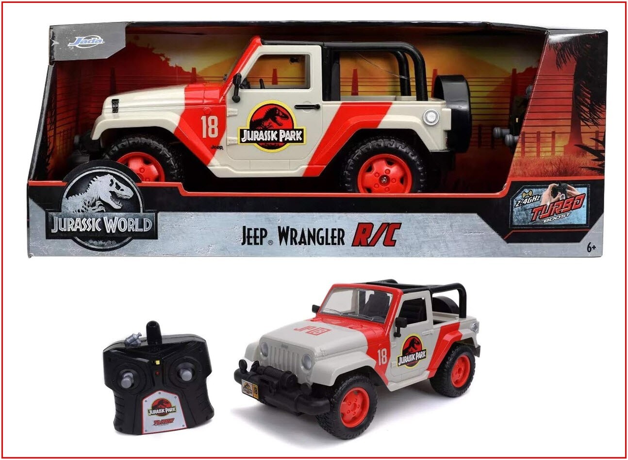 その他 Jurassic World Jeep Wrangler 12 Jada - Jurassic World - Jeep Wrangler - Park Vehicle 12