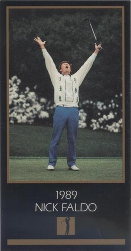 1993-98 Grand Slam Ventures Champions of Golf Masters Collection - Nick Faldo #1989
