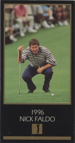 1993-98 Grand Slam Ventures Champions of Golf Masters Collection - Nick Faldo #1996