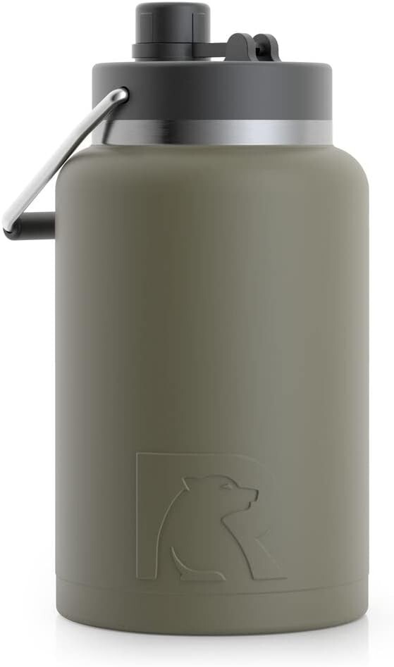 RTIC Jug with Handle,Half Gallon,Stainless Steel Vacuum Insulated Water Bottle