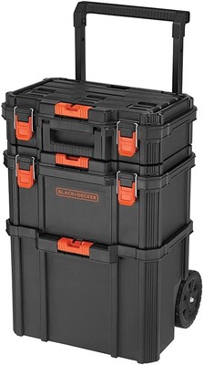 by BLACK+DECKER BLACK+DECKER BDST60500APB Stackable Storage System - 3 Piece Set