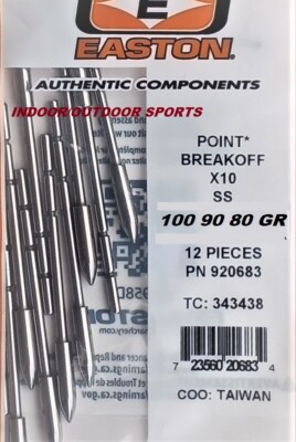 X-10 BREAKOFF POINTS 1/2 DZ 