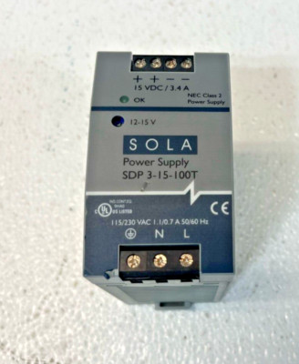 SOLA SDP 3-15-100T OVP Power Supply