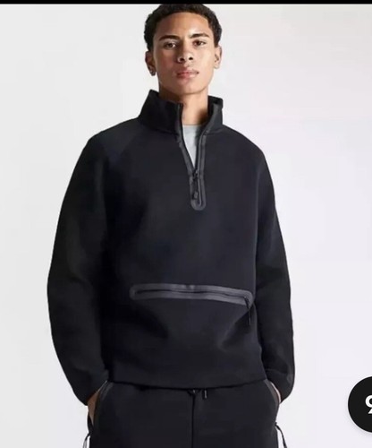 NEW MEN SMALL NIKE SPORTSWEAR TECH FLEECE HALF-ZIP