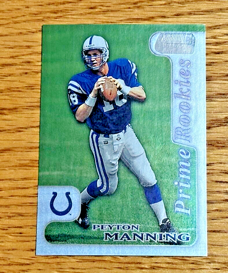 PEYTON MANNING 1998 Topps Stadium Club #PR10 Prime Rookies PEYTON MANNING 1998 Topps Stadium Club #PR10 Prime Rookies