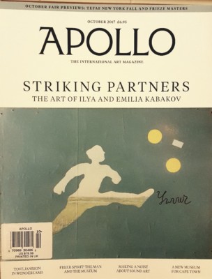 Apollo UK October 2017 Ilya Emilia Kabakov Freer Gallery of Art FREE SHIPPING CB