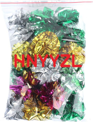 Bestsupplier 25 Pack Crinkle Balls Cat Toys - Original Mylar Crinkle Balls Cat T