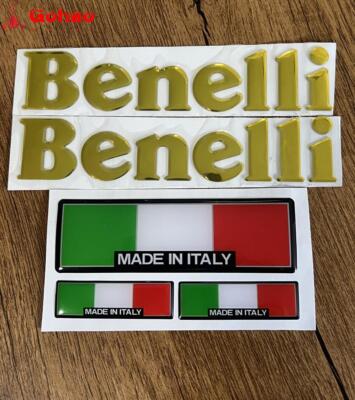 Gross Gold Benelli Italy Bar Emblem Badge Decals for Tornado Leoncino BJ TNT BN