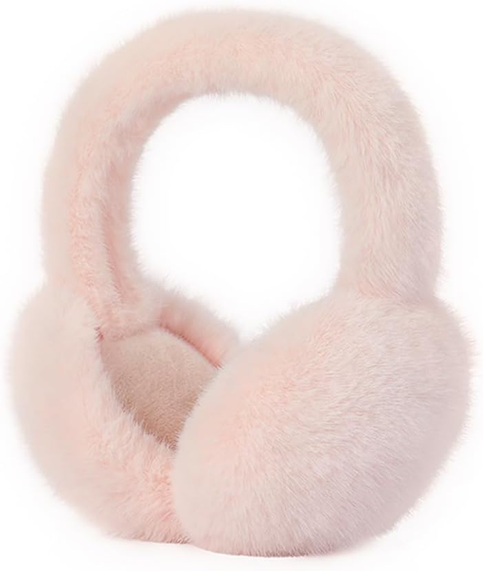 Winter Ear Muffs Faux Fur Warm Earmuffs Cute Ear Cover Foldable Ear Warmers Cold
