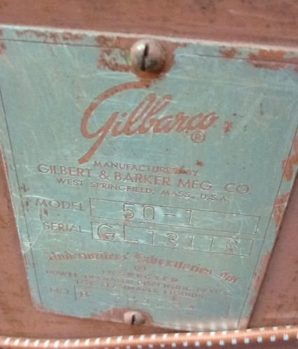 Vintage gas pump Gilbert 76