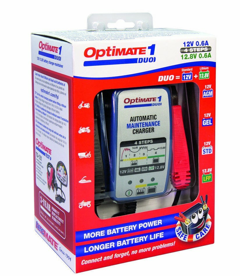 Optimate 4 DUAL Motorcycle 12V Battery Charger Optimiser SAE Latest Version eBay