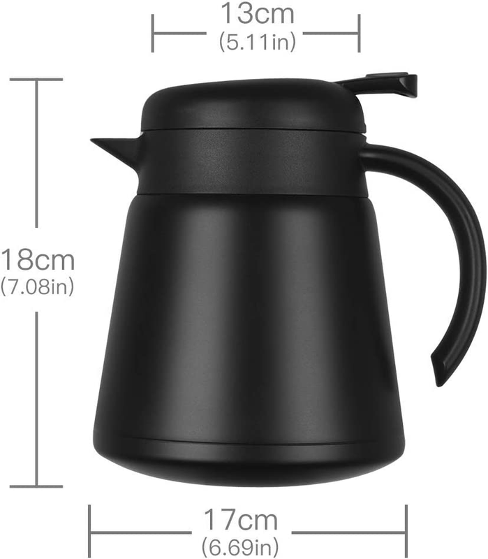 27Oz 800Ml Coffee Pot, Coffee Thermos for Hot Drinks, Small Thermal Coffee Caraf