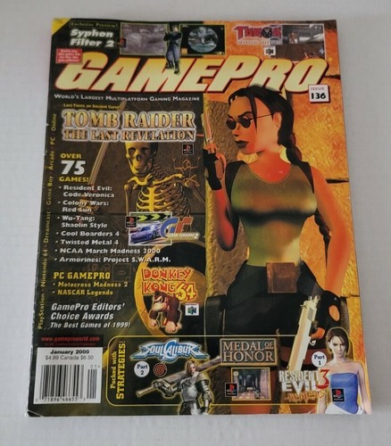 GAMEPRO Magazine - Issue 136 (January 2000) vintage !! Plus