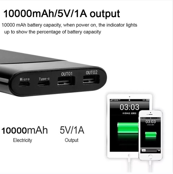 Mini Hidden Camera HD 1080P 10000mAh Power Bank Mini Security Wireless Nanny Cam - Image 8