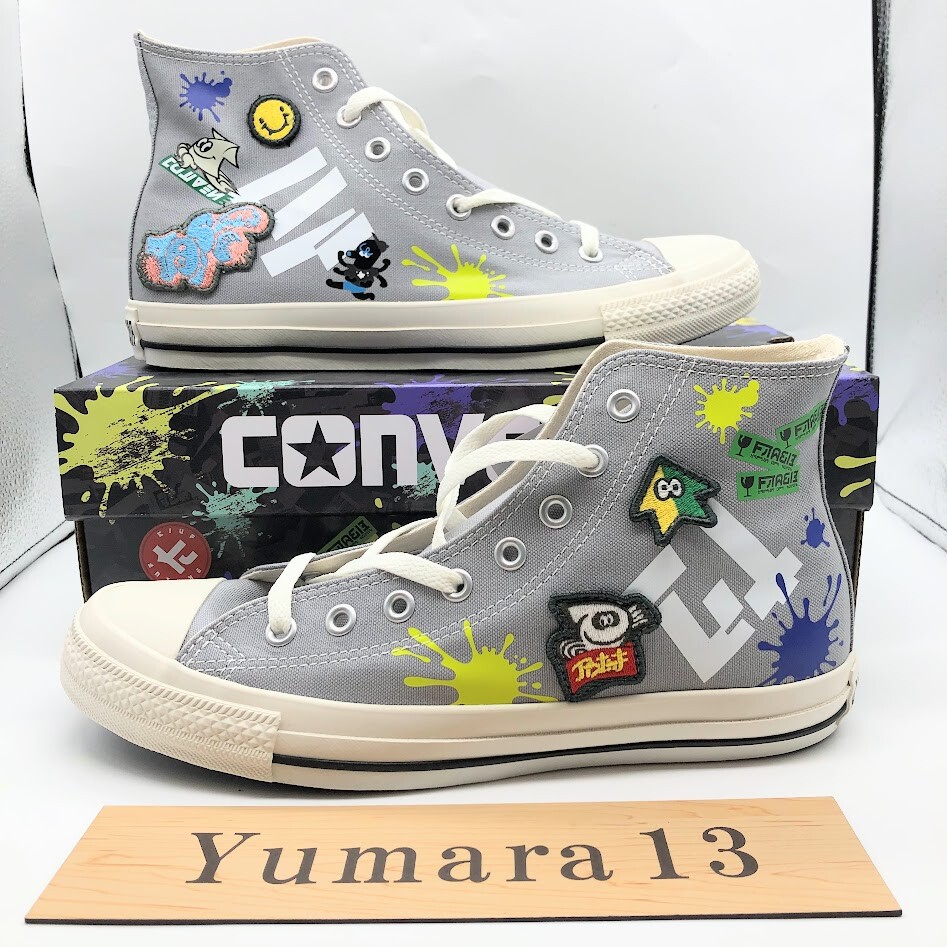 Pre-owned Converse Splatoon3 ×  All Star Lc Hi Grey 31312950 Men's Size In Gray