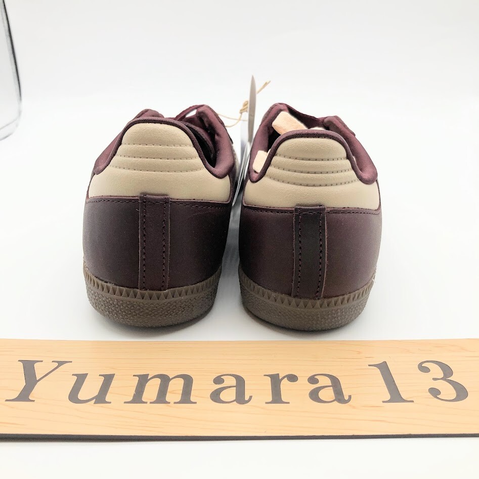 Pre-owned Adidas Originals Wmns Samba Og Maroon Crystal Sand Gold If7004 Women's Size In Red