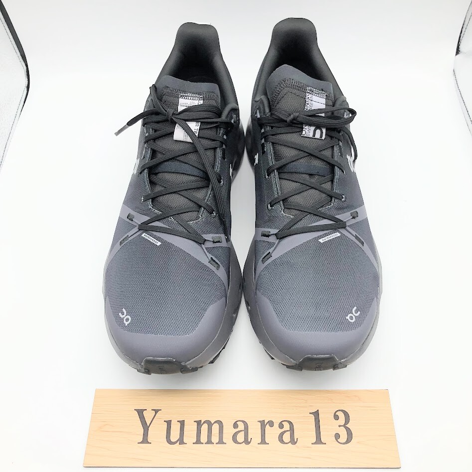 Pre-owned On Cloudsurfer Trail Waterproof Black Eclipse 3me10270106 Men's Size