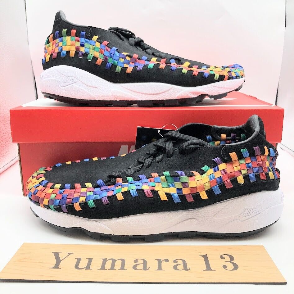 Pre-owned Nike Wmns Air Footscape Woven Black Multi-color Fb1959-002 Women's Size In Multicolor