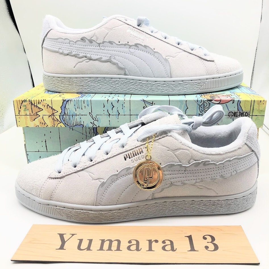 Pre-owned Puma One Piece ×  Suede Lufy Gear 5 "feather Gray 396524-01 Men's Size