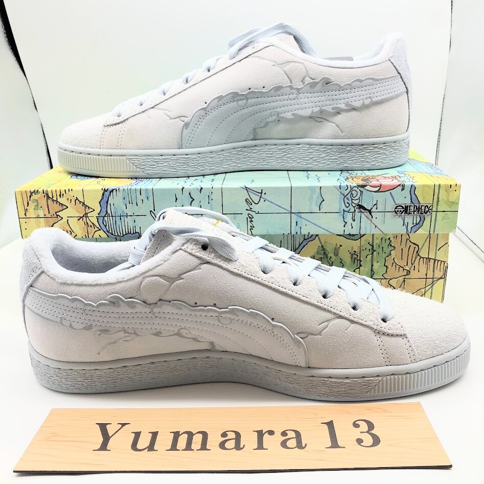 Pre-owned Puma One Piece ×  Suede Lufy Gear 5 "feather Gray 396524-01 Men's Size