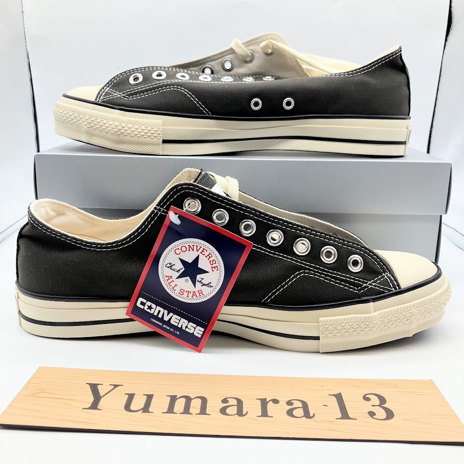 Pre-owned Converse Beams  Canvas All Star J 80s Ox Bm Charcoal 31311630 Men's Size In Gray