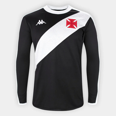 Vasco da Gama Home Soccer Long Sleeve Jersey Shirt - 2024 2025 Kappa Brazil