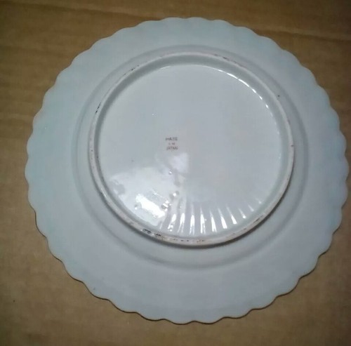 2 Small Vintage Japanese Hand Painted Plates of Geisha Girls Made In Japan