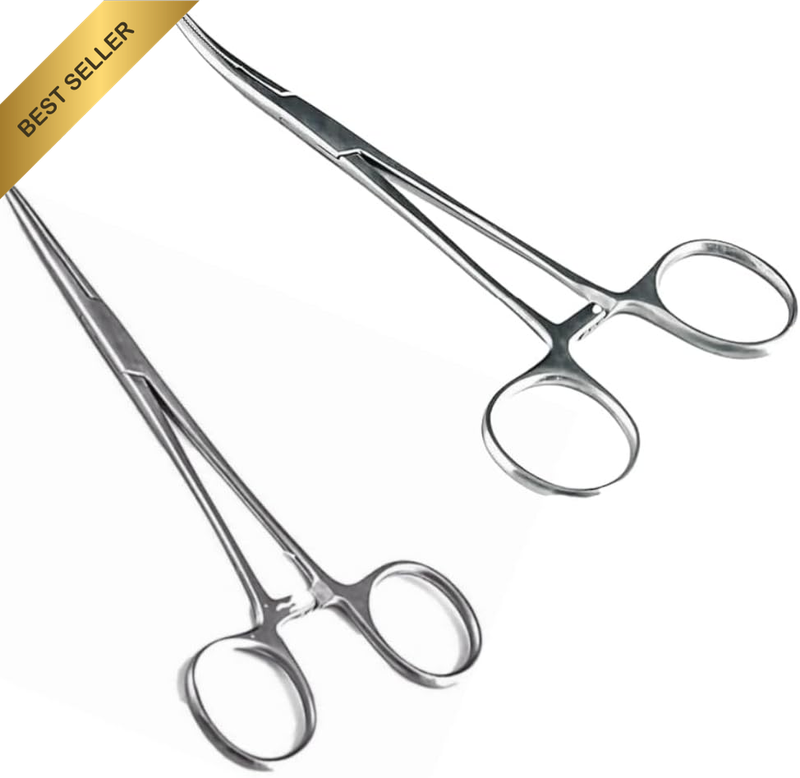 2Pcs Versatile Angling Tools with Hemostat Forceps Set, Fishing Forceps Set, Sta