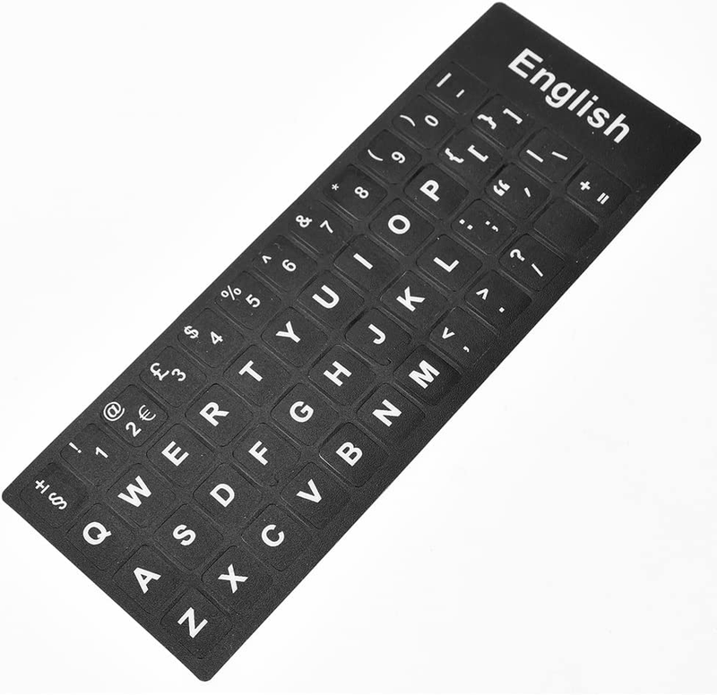 5X English Sticker Cover Skin Key Keyboard Keypad Letters Desktop Laptop PC 1/2/