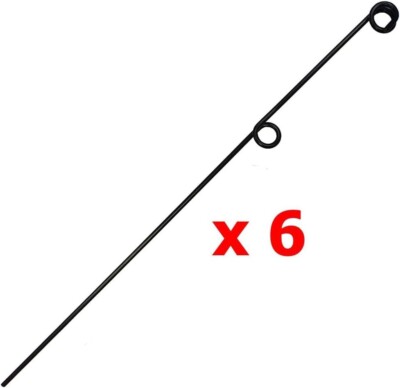 6 - 42'' Inch, Single Rope Poles/Stakes for Creating a Rope Border (#2537U)