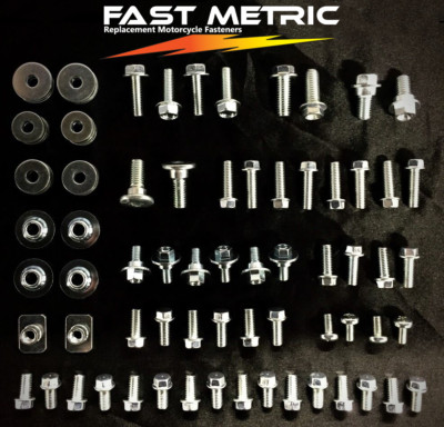 96pc PLASTICS BODY BOLT KIT KAWASAKI KX60 KX65 KX80 KX85 KX100 KX125 KX250 KX500